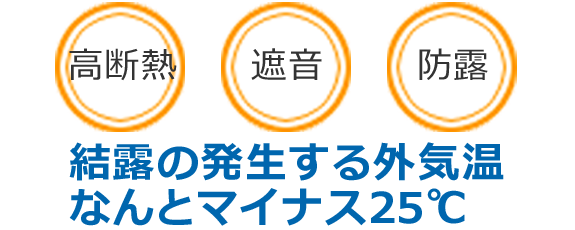 結露の発生する外気温 なんとマイナス25℃